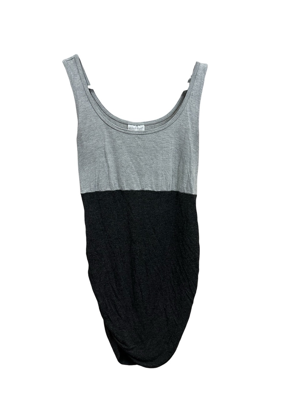 A Pea In The Pod Gray And Black Maternity Tank Top Small